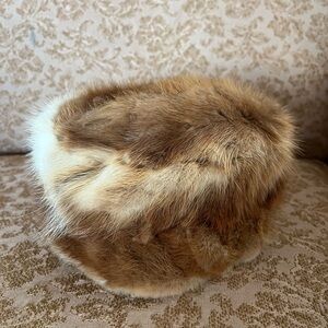 Women’s genuine fur hat vintage